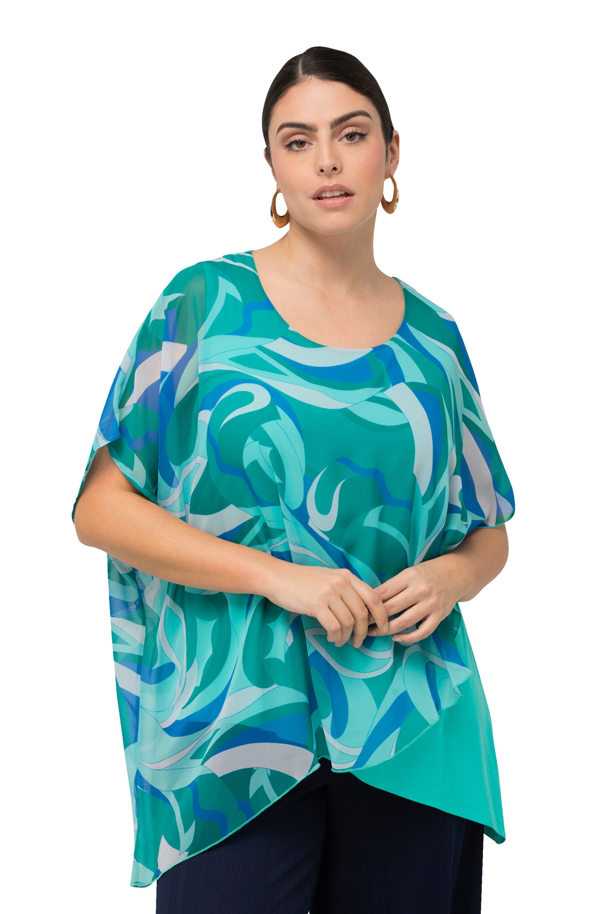 Ulla Popken Bluse in Grün: Vorderseite