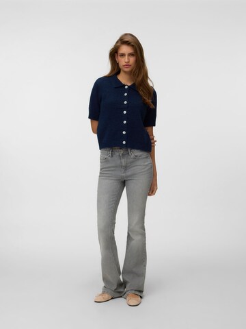 VERO MODA Gebreid vest 'VMElly' in Blauw