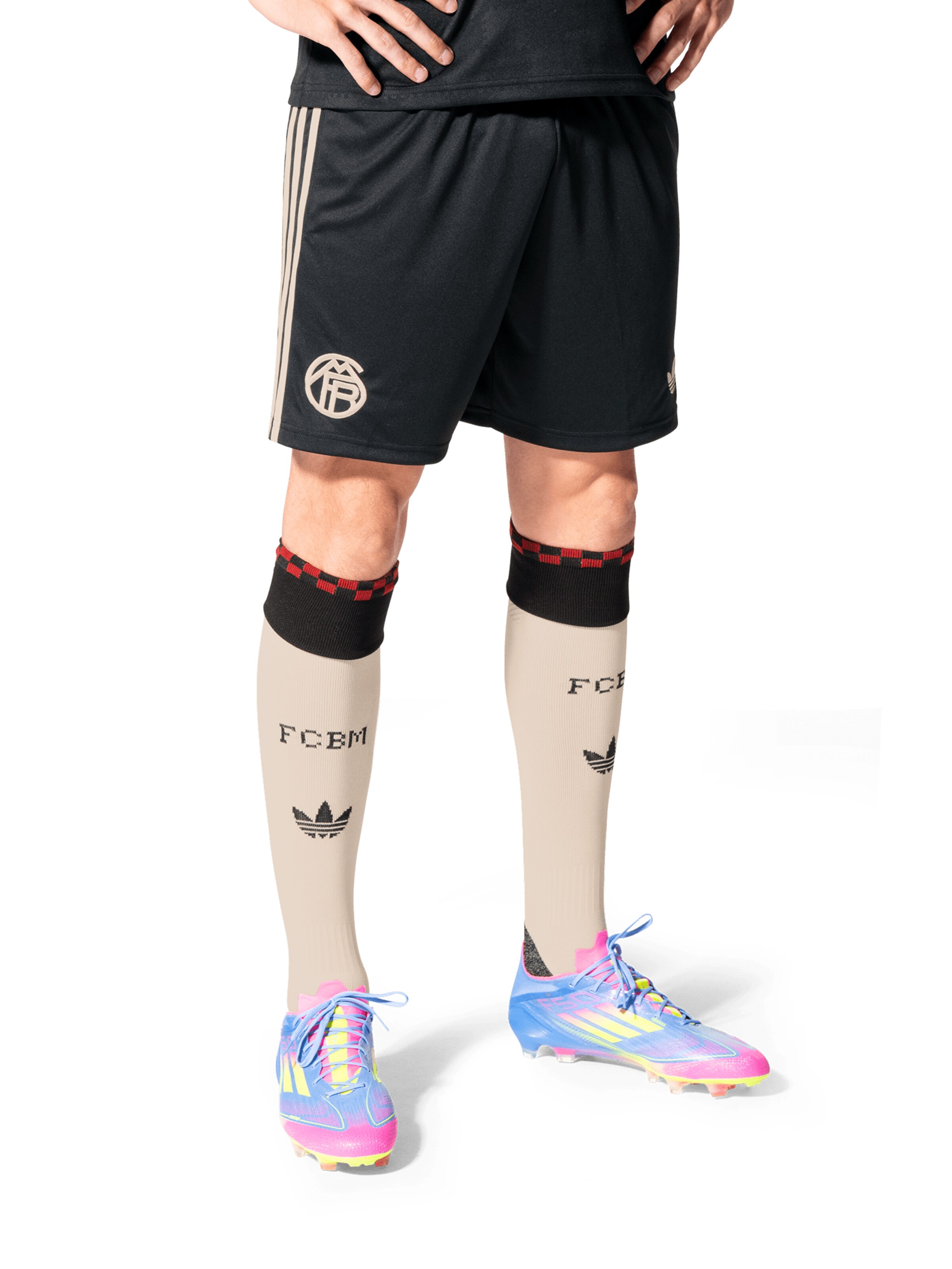 ADIDAS PERFORMANCE Regular Sportbroek 'FC Bayern München 2025/2026' in Zwart: voorkant