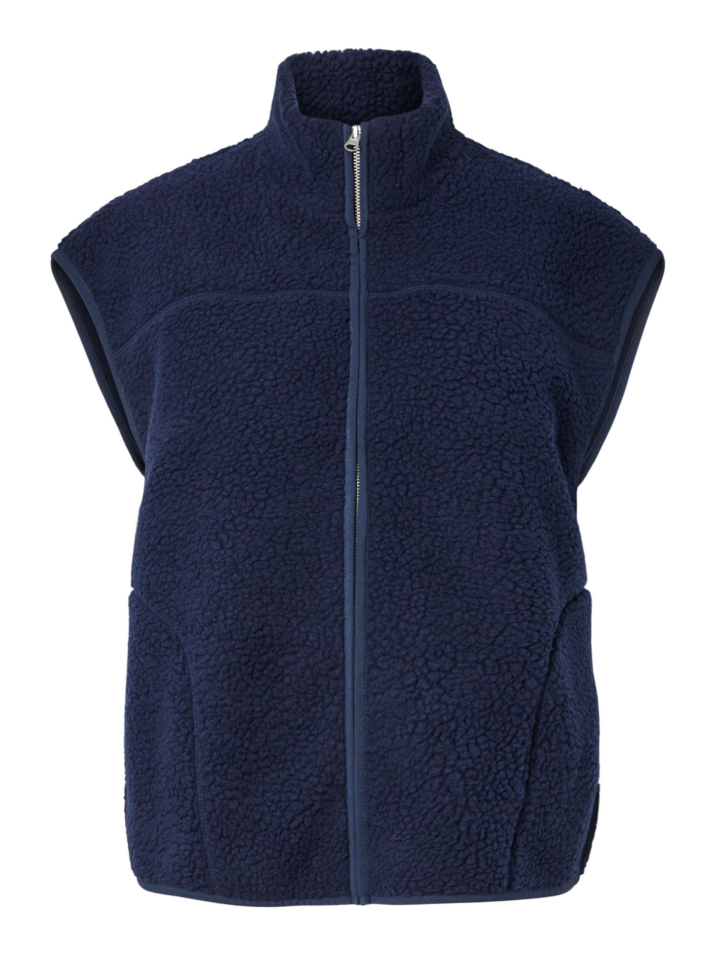 Gilet 'PCSadia' PIECES en bleu : devant