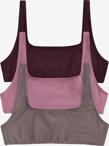 Bustier Hauts de bikini The Set en gris : devant