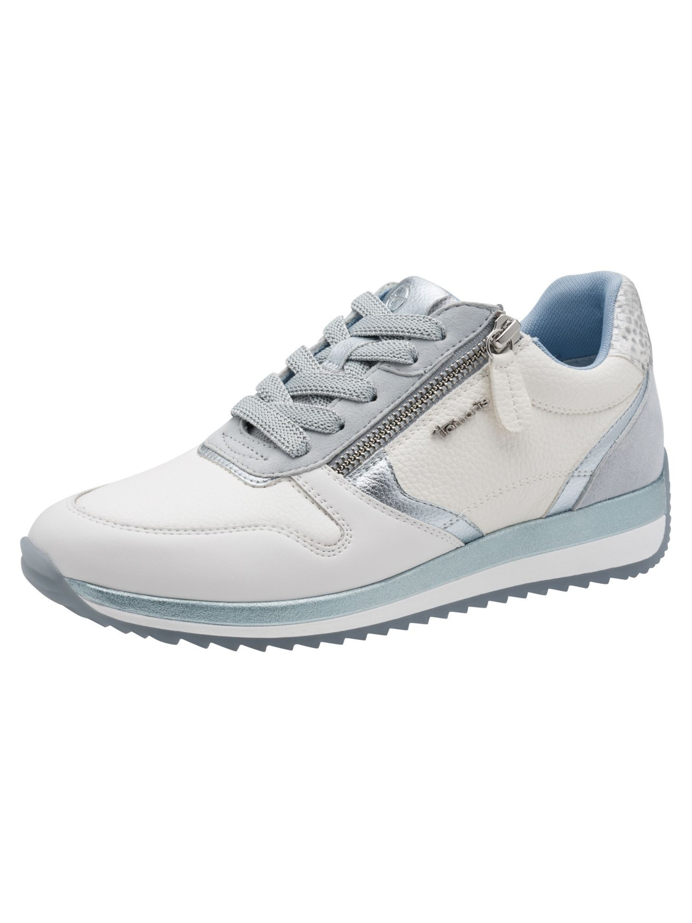 Tamaris Platform trainers in White: front
