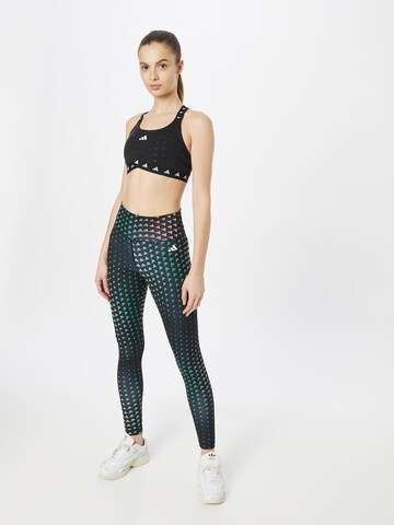 ADIDAS PERFORMANCE Skinny Workout Pants 'Train Essentials Brand Love High-Waisted ' in Black