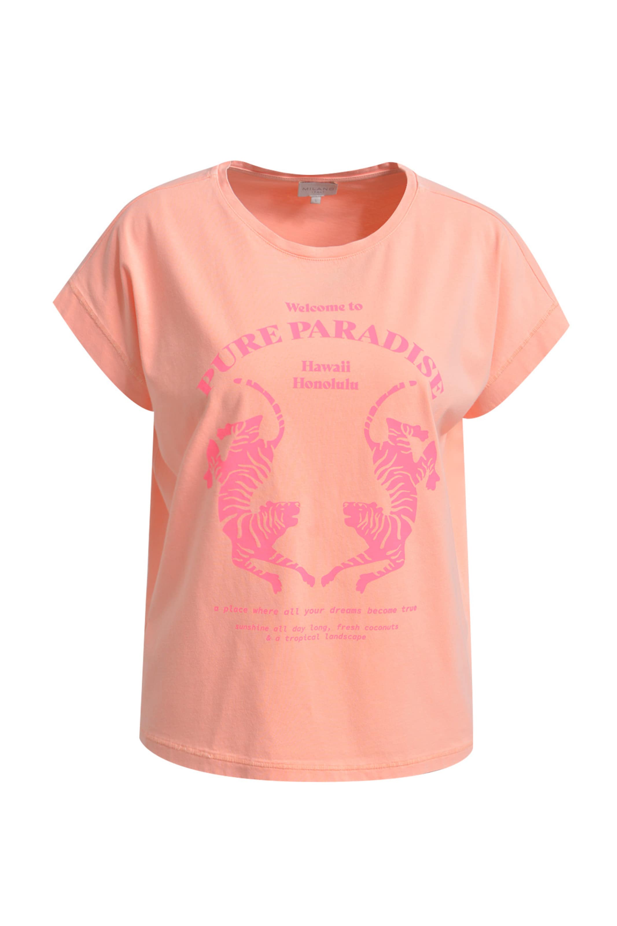 Milano Italy Shirt in Orange: Vorderseite