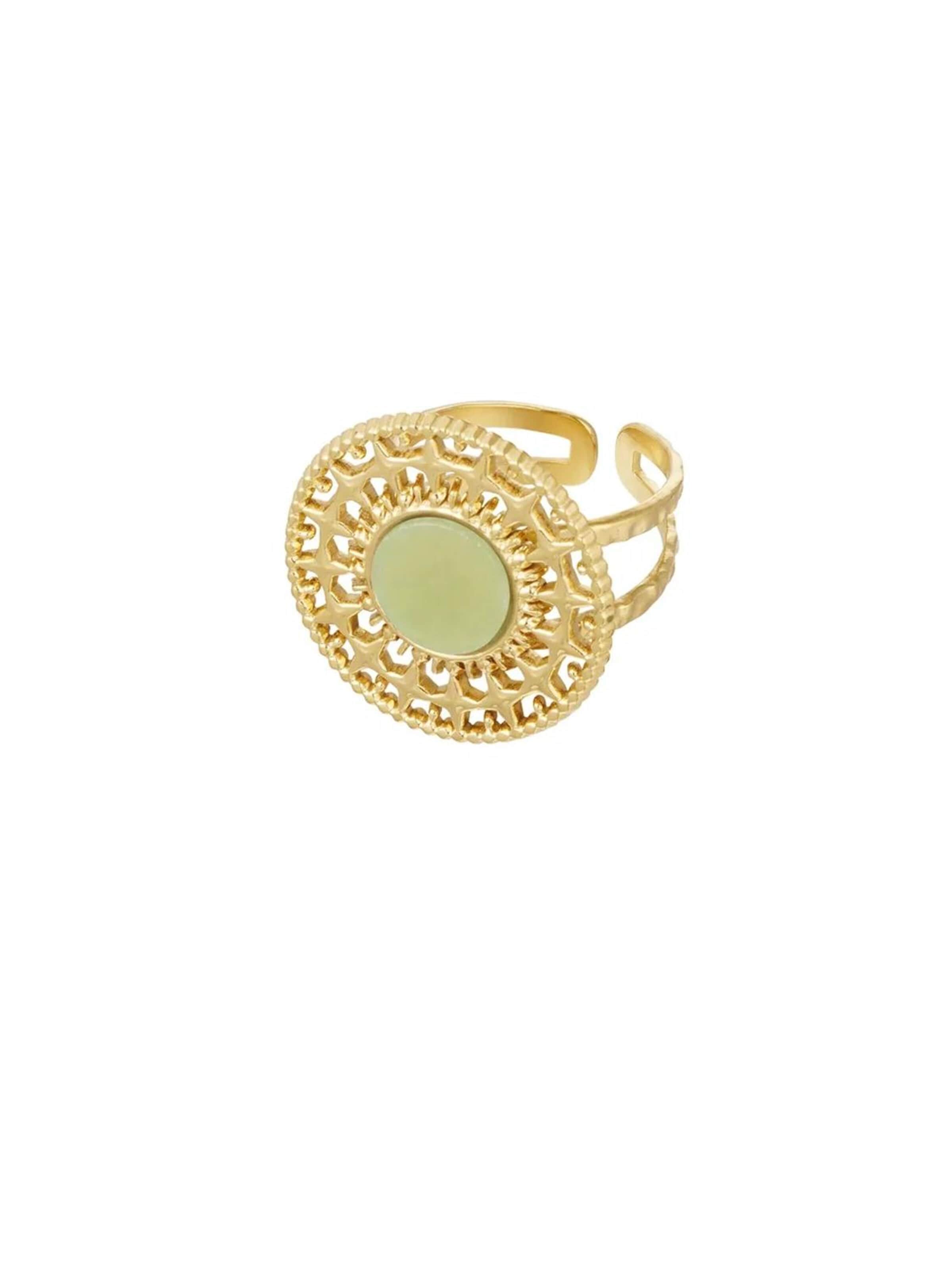 Bague 'Rosone' ETNÉE en or : devant