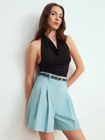 Dilvin Wide leg Pants in Blue