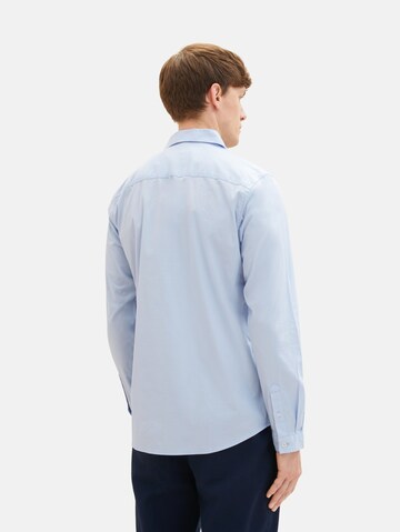 Coupe regular Chemise TOM TAILOR en bleu