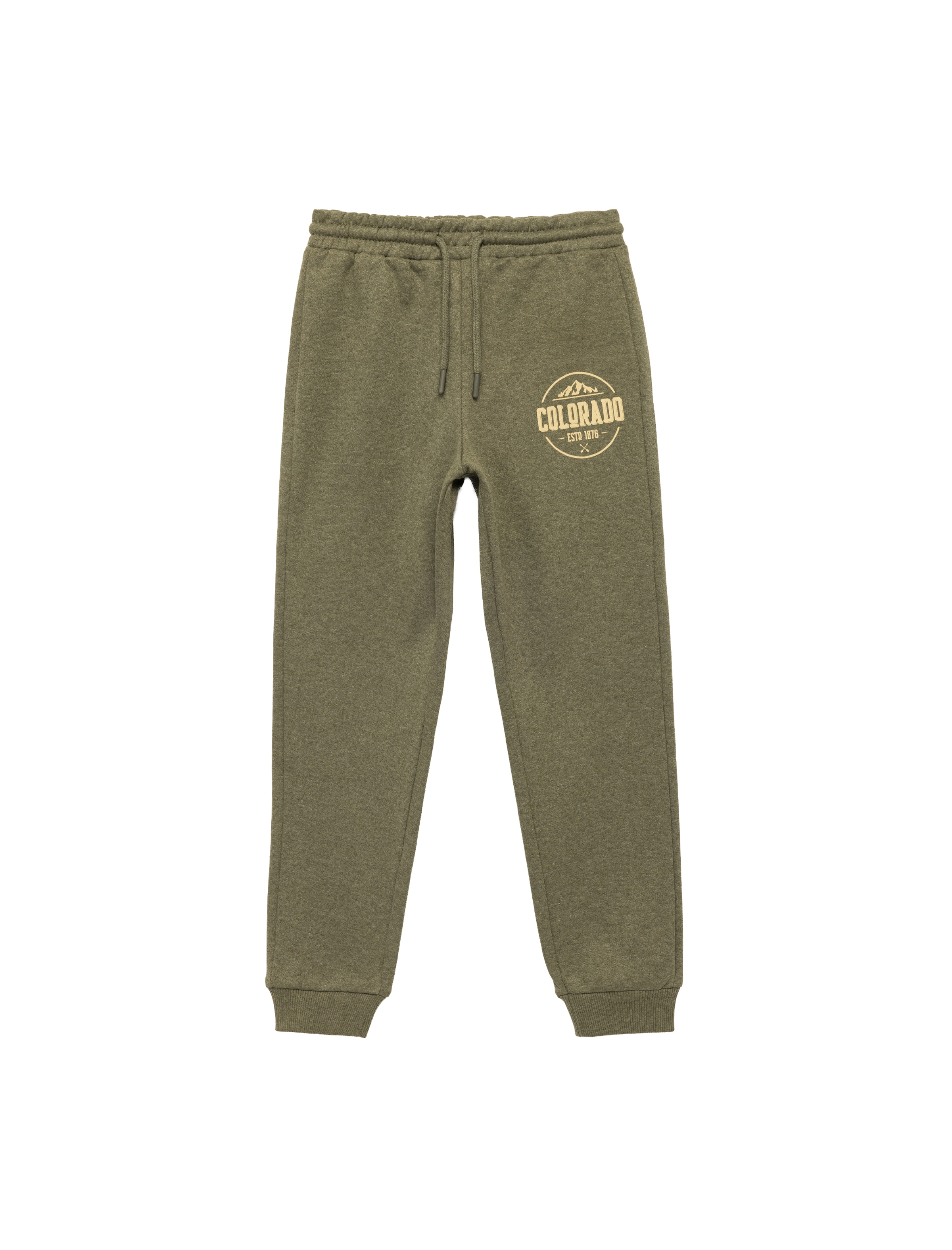 Koton Tapered Pants in Green: front