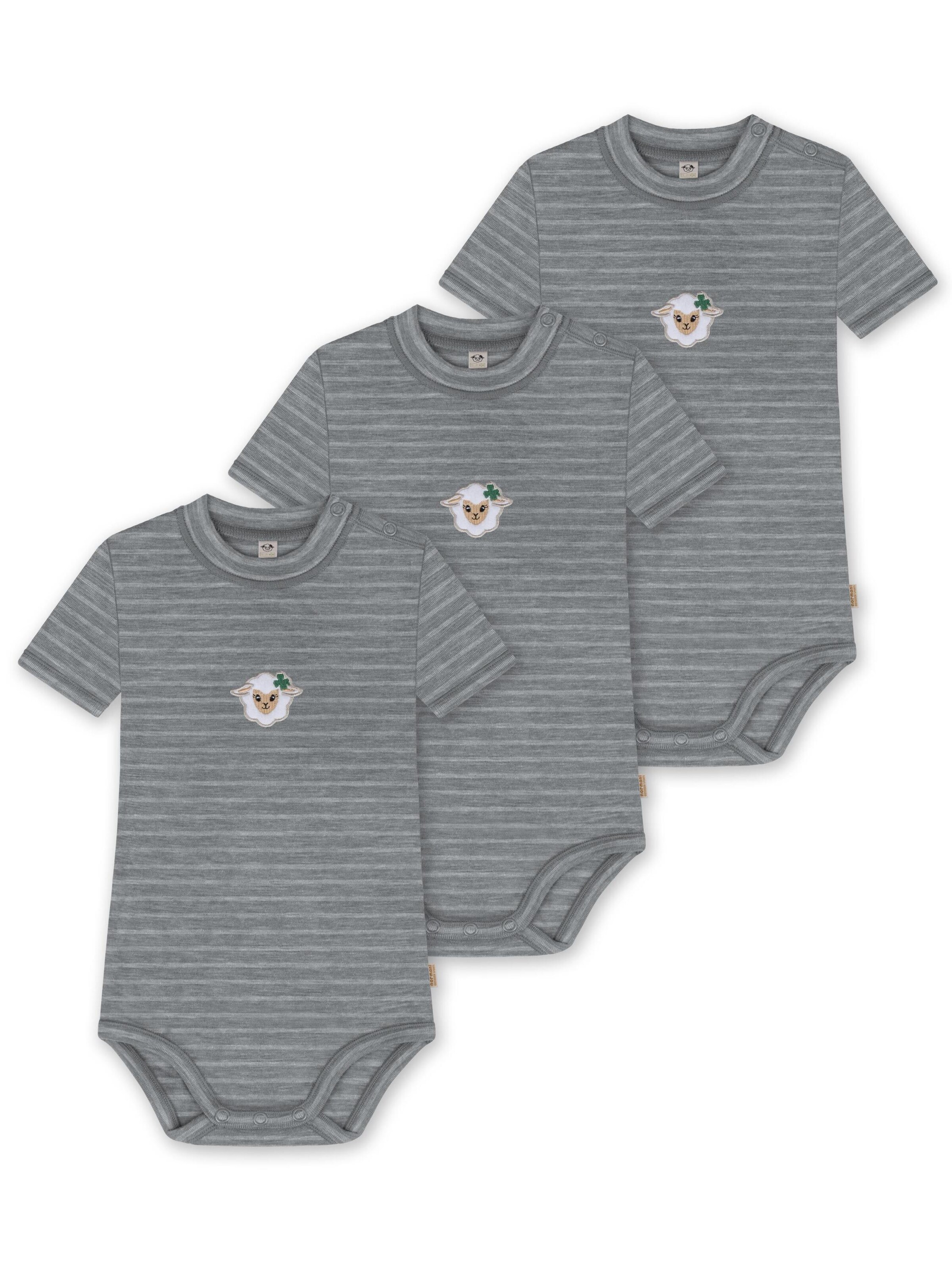 Barboteuse / body 'Tihoi' normani en gris : devant