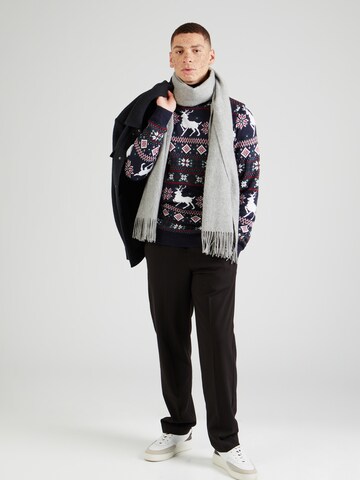 Lindbergh Sweater 'Christmas' in Blue