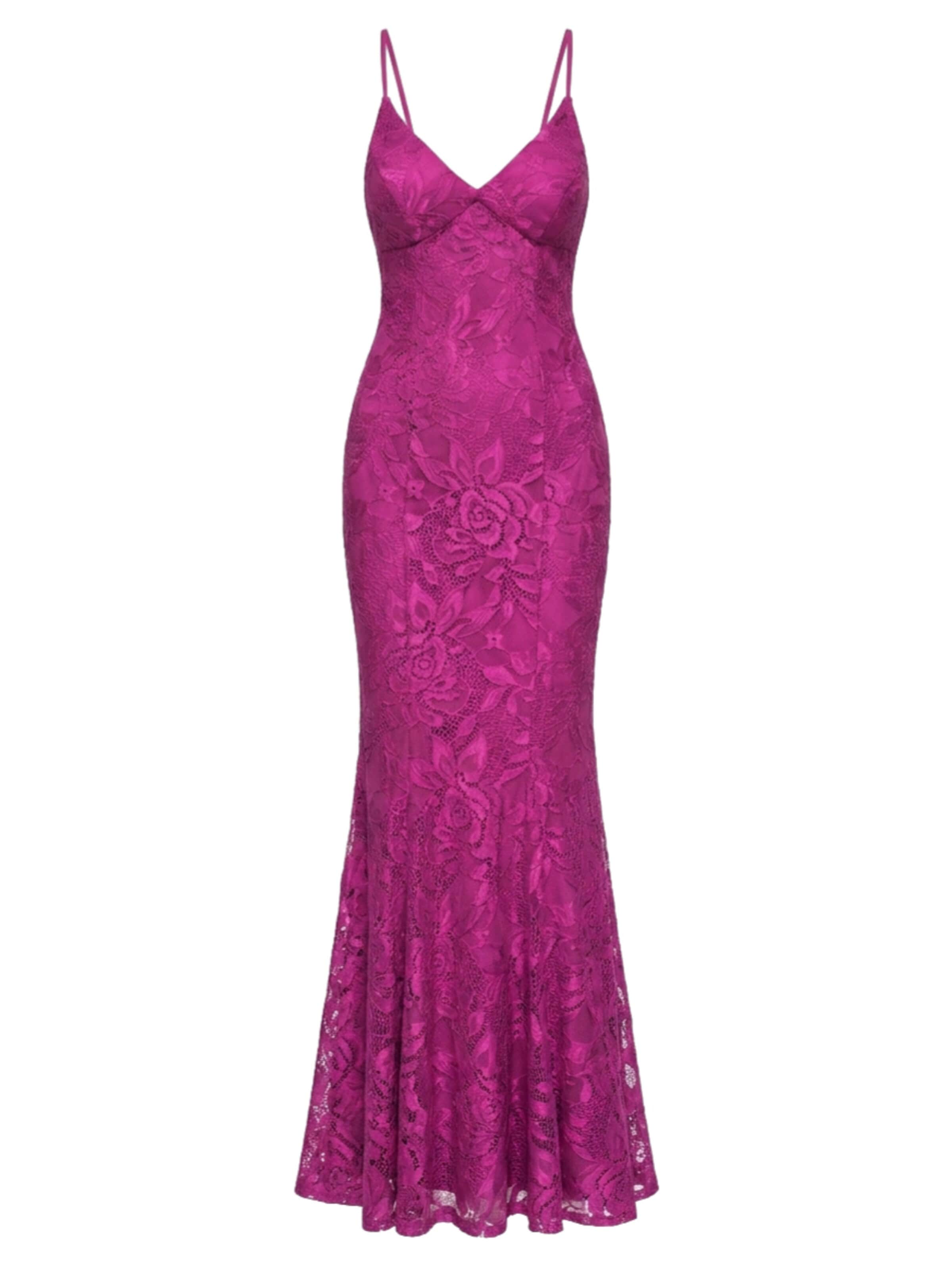 Ombre Abendkleid‌‌‌ in Pink: Vorderseite