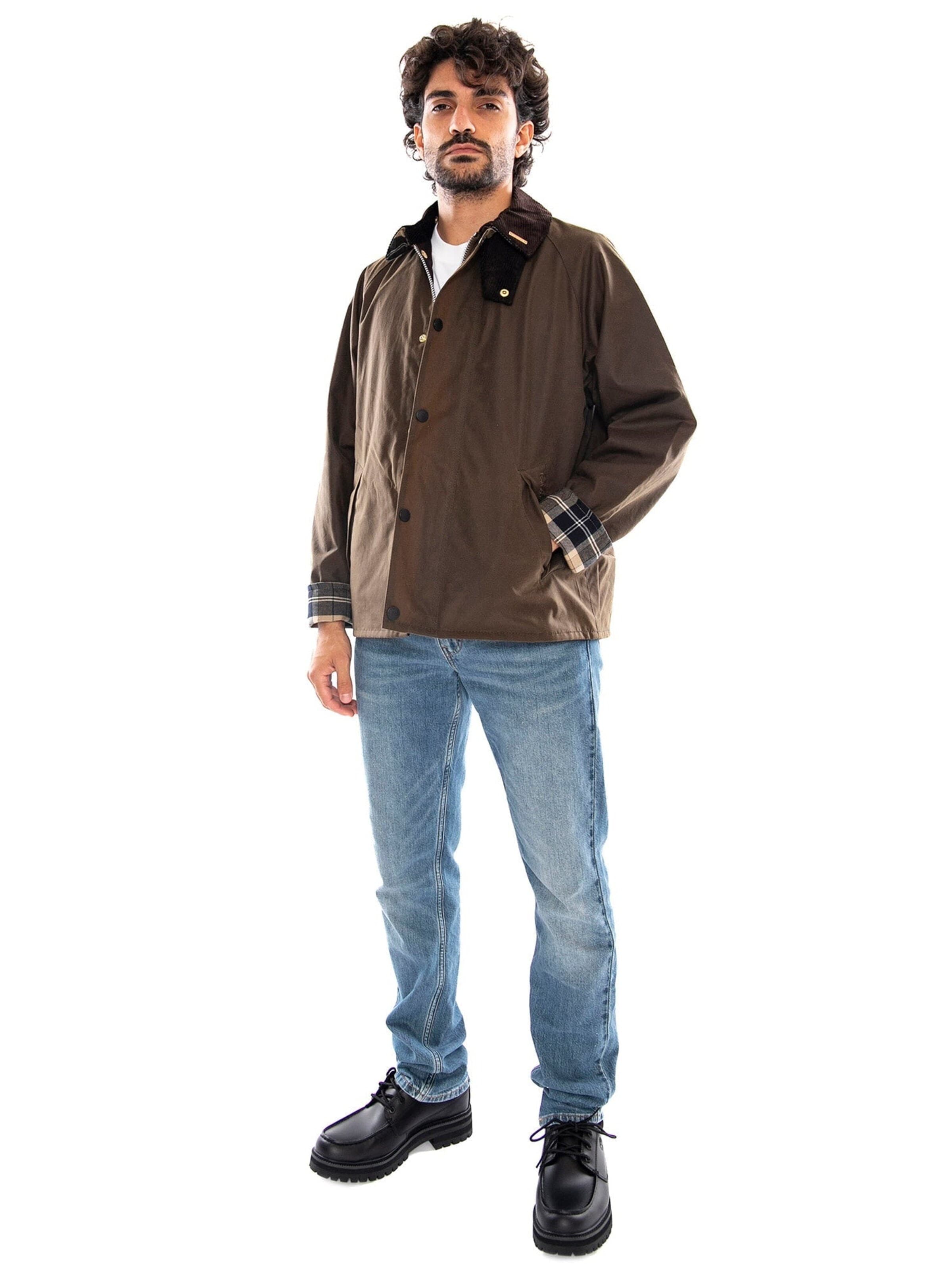 Veste mi-saison Barbour en marron
