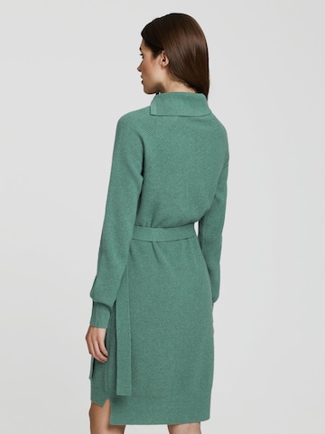 Marc & André Knitted dress 'ELEGANT CONTUR' in Green