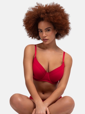 Dorina T-shirt BH 'DEMI' in Rood