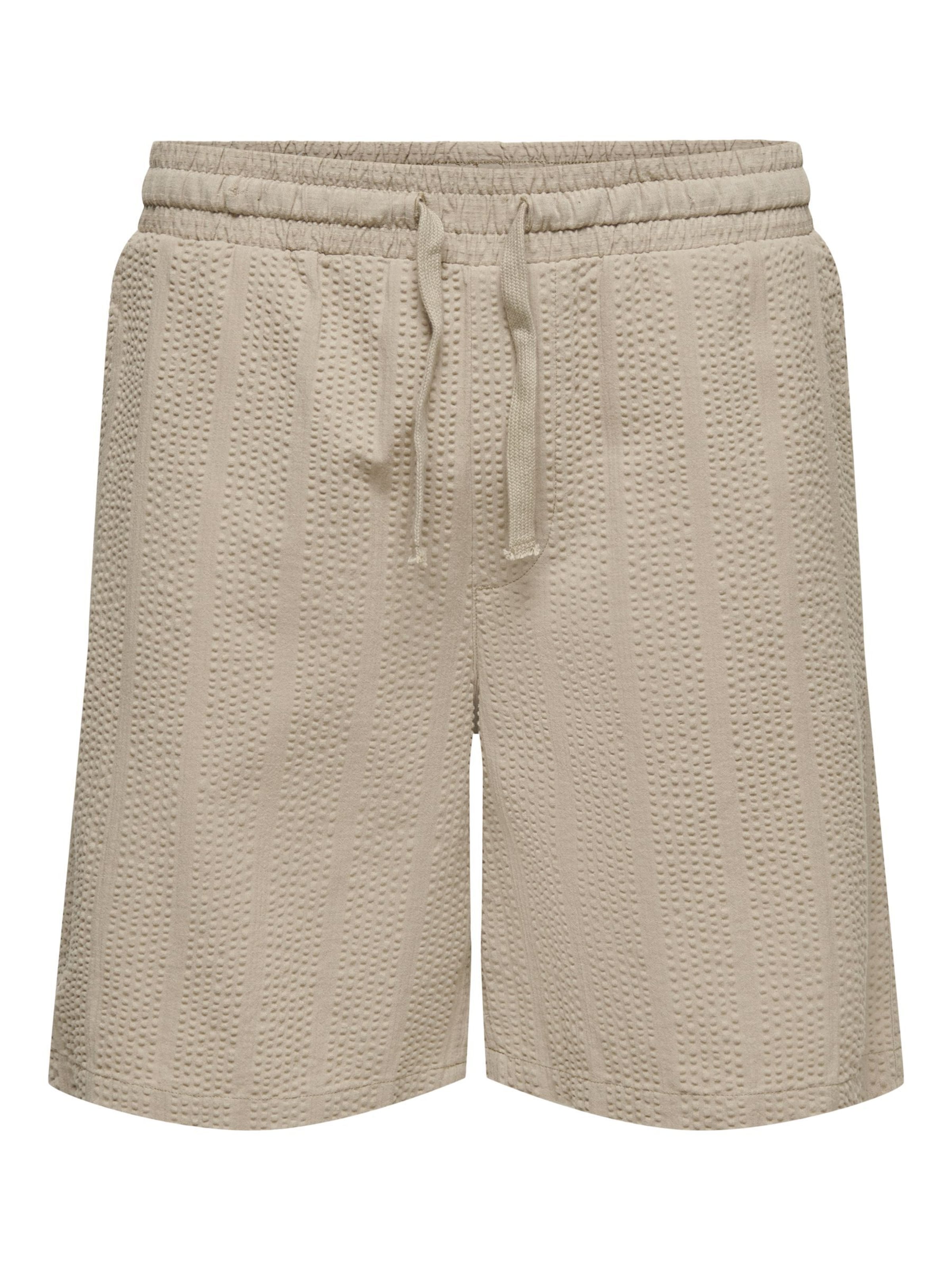 Regular Pantalon 'ONSCruz' Only & Sons en beige : devant