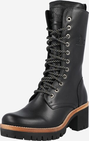 PANAMA JACK Lace-Up Boots 'Pisa' in Black: front