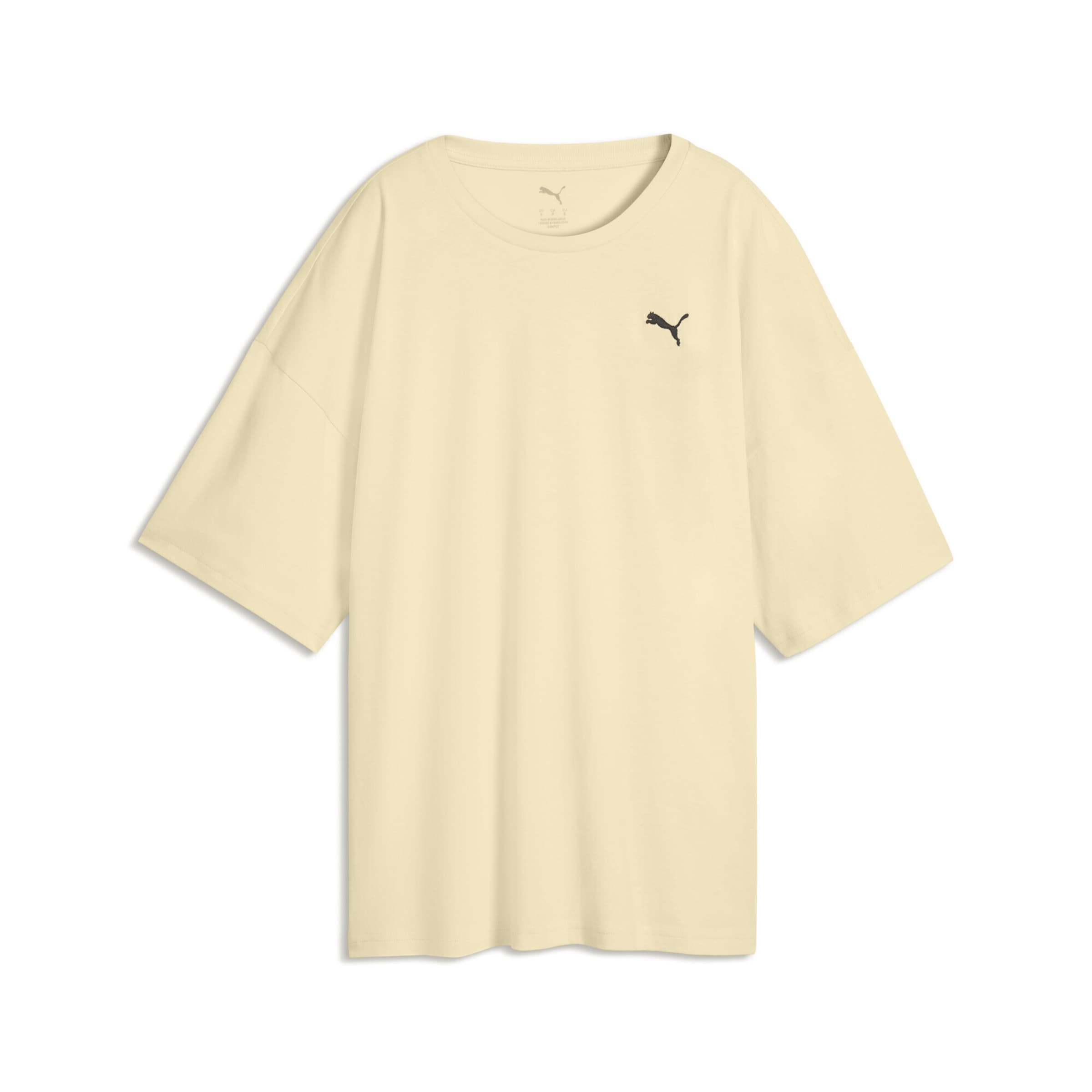 PUMA T-Shirt 'Wardrobe Essentials' in Gelb: Vorderseite