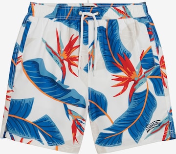 Superdry & Co Kratke kopalne hlače | modra barva: sprednja stran