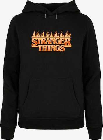 ABSOLUTE CULT Sweatshirt 'Stranger Things' in Zwart: voorkant