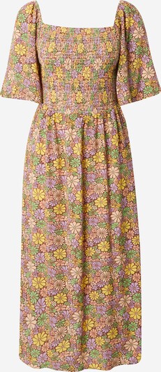 ROXY Šaty 'TROPICAL SUNSHINE' - hnědá / žlutá / světle zelená / meruňková, Produkt