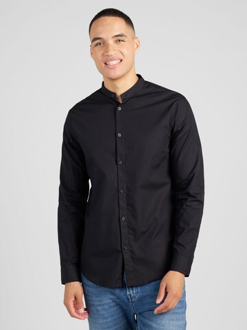 Coupe slim Chemise ARMANI EXCHANGE en noir : devant