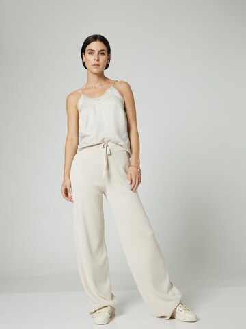 A LOT LESS - Top 'Nathalie' en blanco