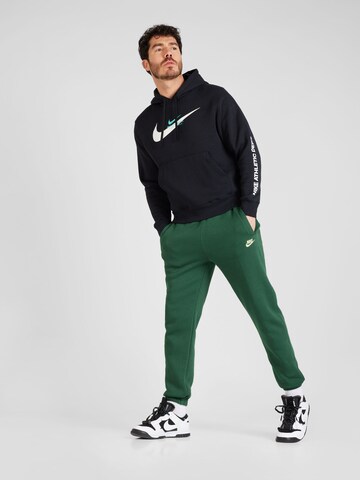 Nike SportswearTapered Hlače 'CLUB FLEECE' - zelena boja