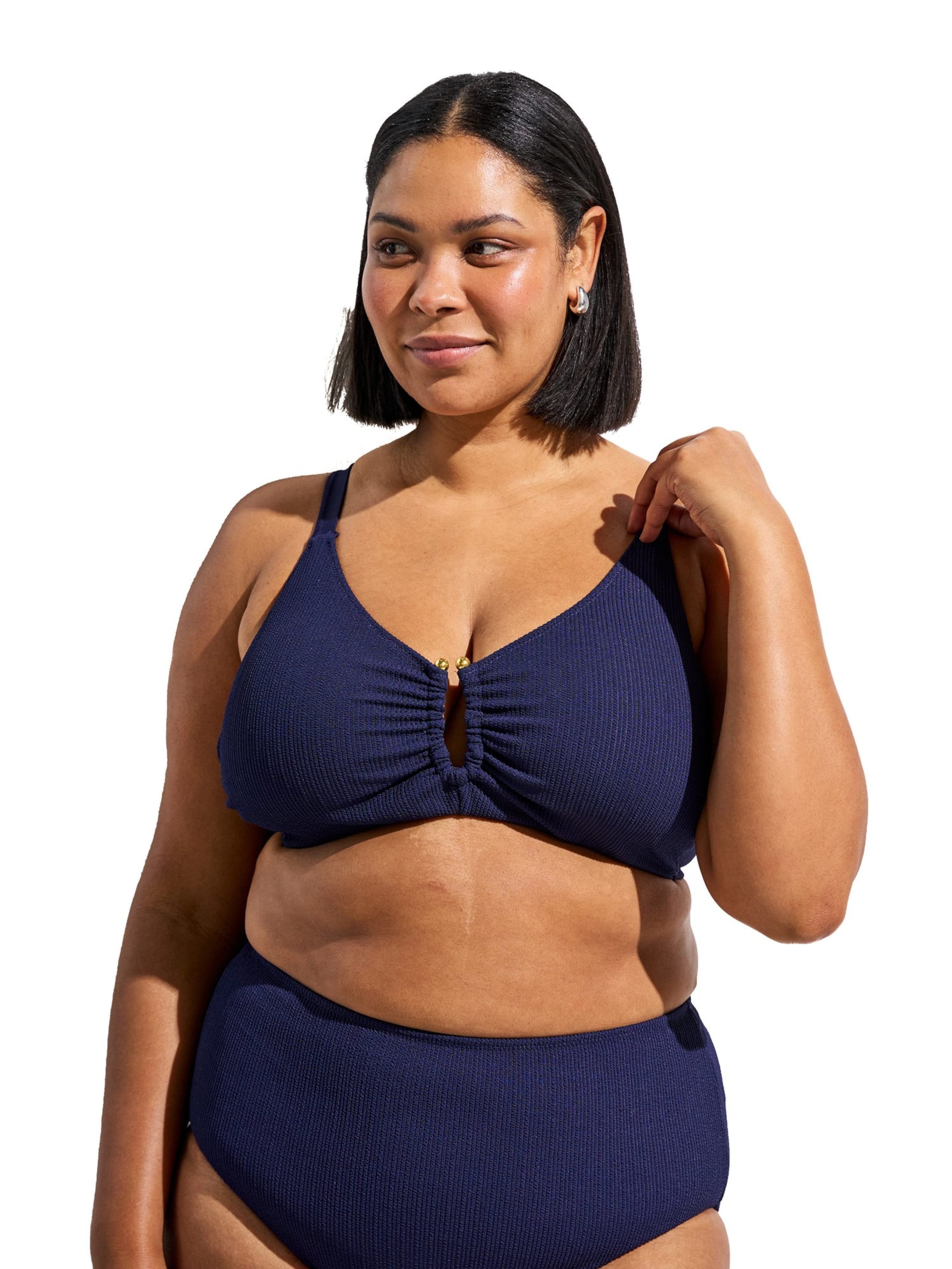 Swim by Zizzi - Top de bikini 'Slino' en azul