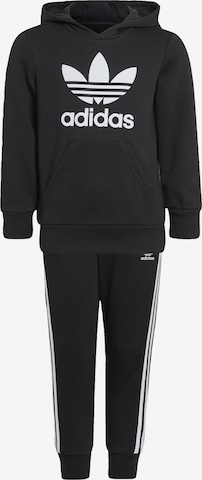 ADIDAS ORIGINALS Sweatsuit 'Adicolor' in Black: front