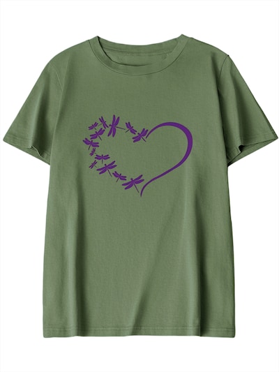 GORHEY T-shirt en L/Regular en vert, Vue avec produit