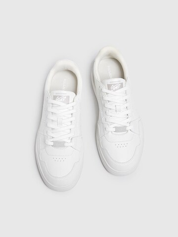 Pull&Bear Sneakers low i hvit