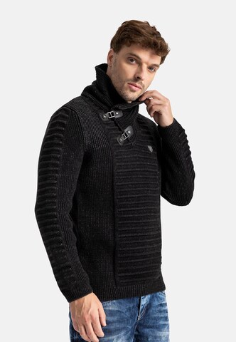 CIPO & BAXX Pullover in Schwarz