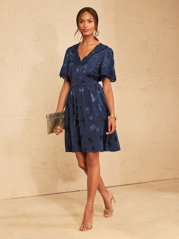 love & roses - Vestido en azul
