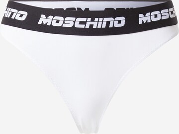 Tanga 'Perizoma' de la Moschino Underwear pe alb: față