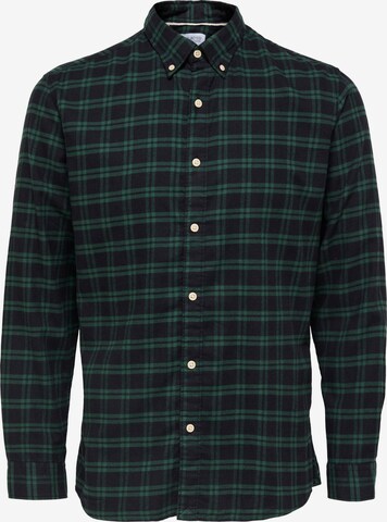 Coupe slim Chemise SELECTED HOMME en vert : devant