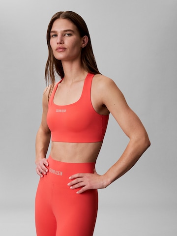 Calvin Klein Sport Bustier Sport bh in Roze: voorkant