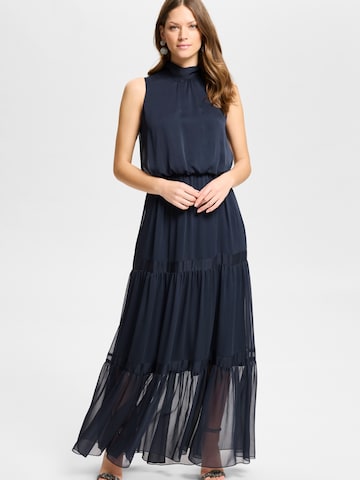Robe de soirée SWING en bleu : devant