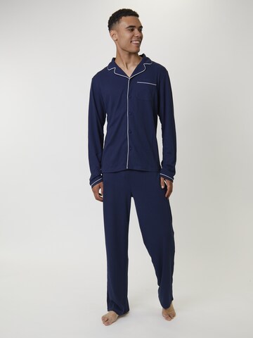 Loungeable Pyjama lang in Blau: Vorderseite