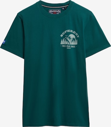 T-Shirt 'Lo-Fi Outdoors' Superdry & Co en vert : devant