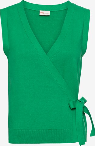 OTTO products Knit Cardigan in Green: front