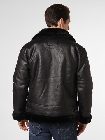 ALPHA INDUSTRIES - Casaco de inverno 'B3 FL' em preto