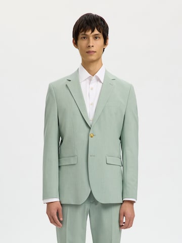 Slim fit Sacou 'SLHLIAM' de la SELECTED pe verde: față