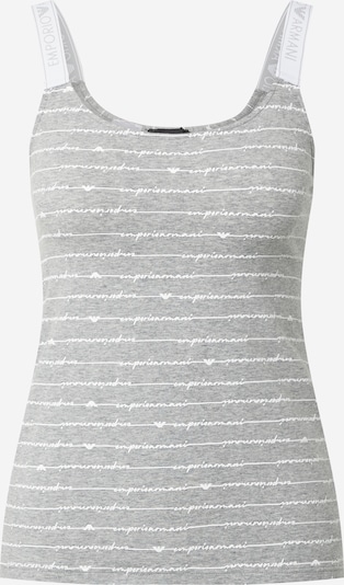Emporio Armani Chemise de nuit en gris chiné / blanc, Vue avec produit