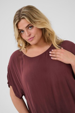 Camicia da donna 'KCAmi' di KAFFE CURVE in marrone