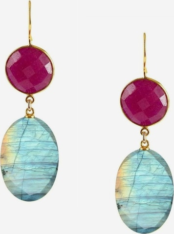 Boucles d'oreilles Gemshine en bleu : devant