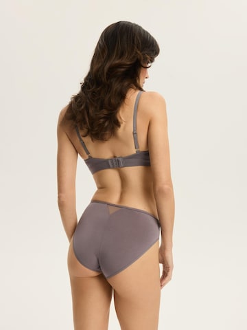 ESOTIQ - Panti 'Taillenslip Blissy, hohe Leibhöhe, Modal Jersey, florales Muster' en gris