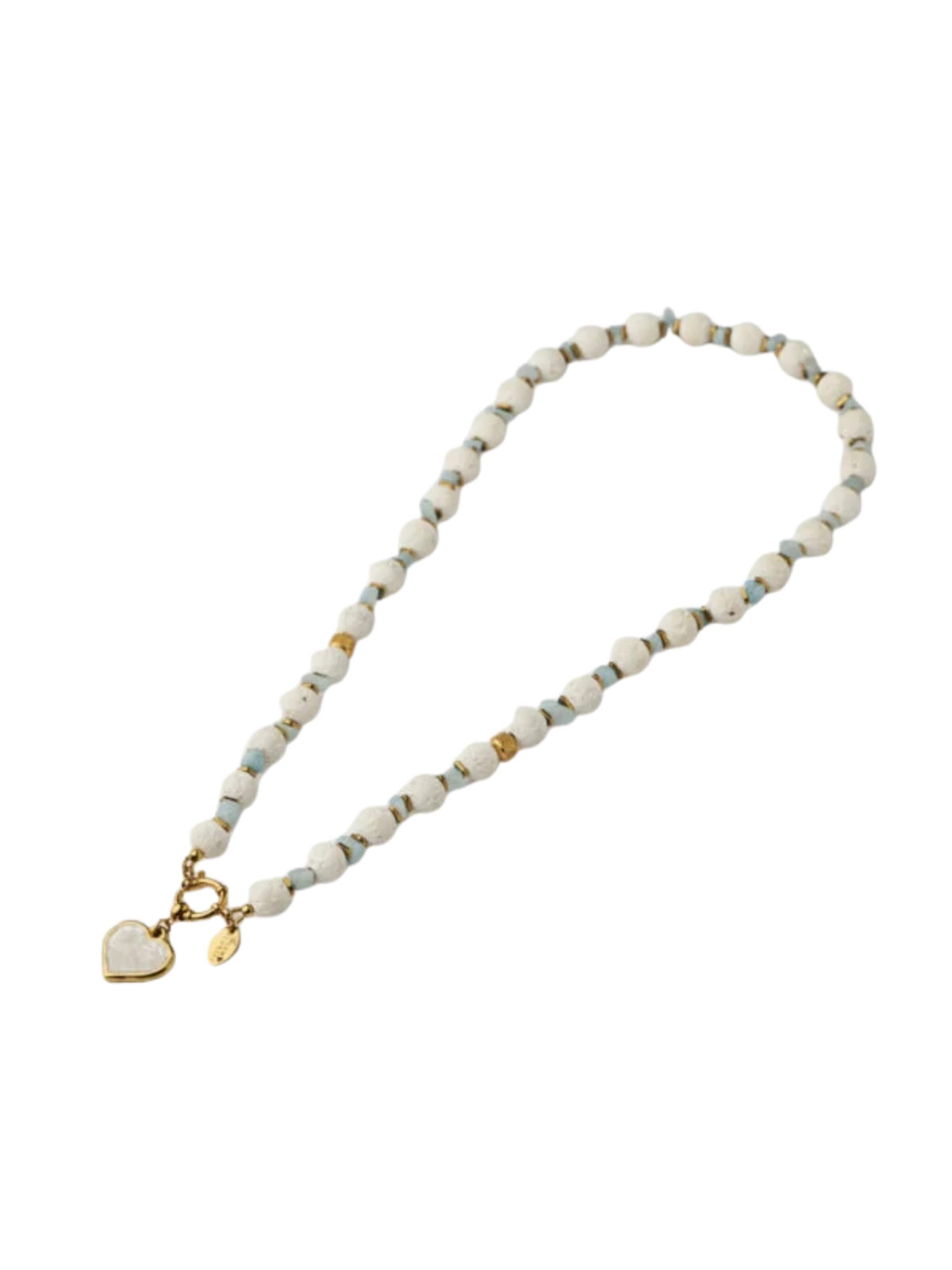 THE GEM STORIES JEWELRY Αλυσίδα σε μπλε: μπροστά