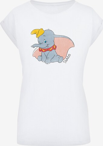 Maglietta 'Disney Dumbo Classic' di F4NT4STIC in bianco: frontale