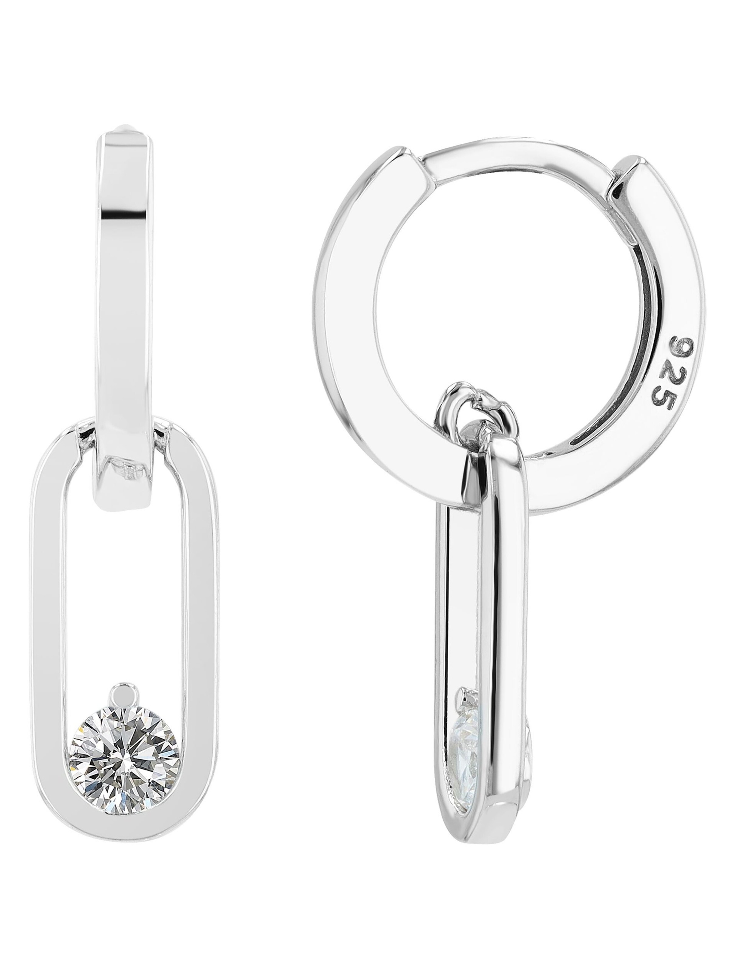 Akzent Earrings 'Timea, 925 Sterlingsilber, langlebig' in Silver
