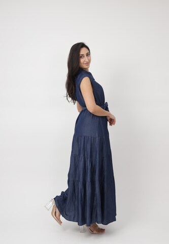 Abito camicia di Elara in blu